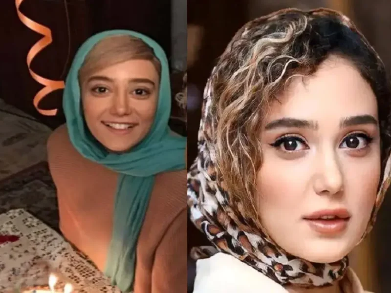 عکس شب یلدا 1404: استایلی کلاسیک و پالتوی قرمز ساقی حاجی‌پور در جشن حافظ