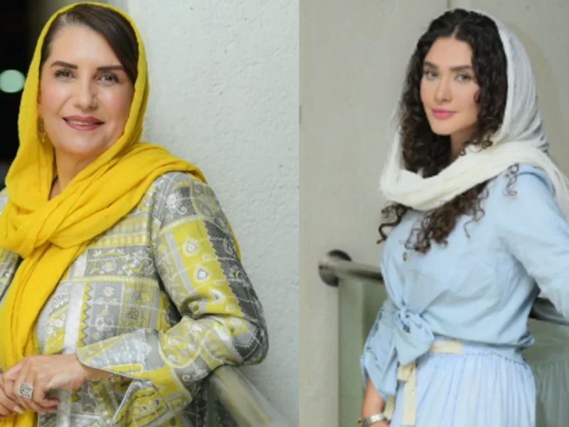 تصویر جذاب از استایل خاص ساناز سعیدی و زهرا بهروز منش همراه فریبا کوثری
