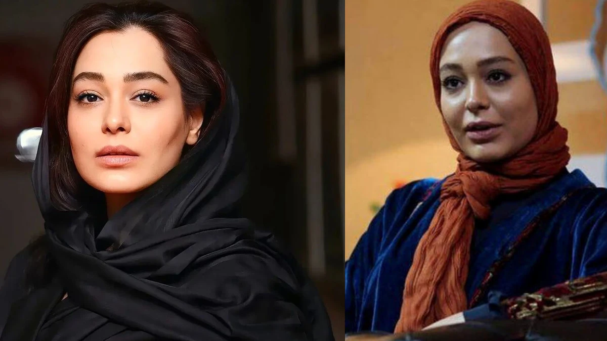 سانیا سالاری در کنار اکبر عبدی