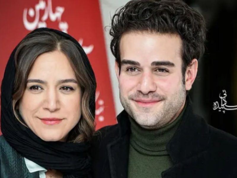 عکسی جذاب و دیدنی از ستاره و خسرو پسیانی در کنار امین حیایی در مراسم خصوصی