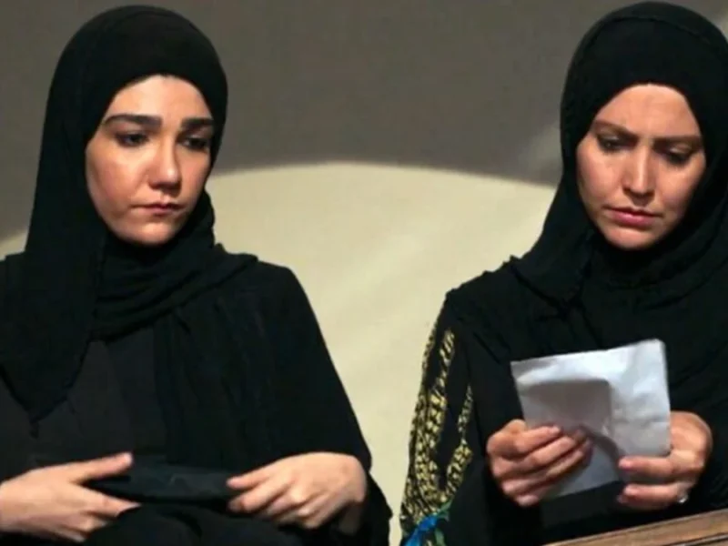 طوبی و غزاله در پشت صحنه «سریال طوبی»