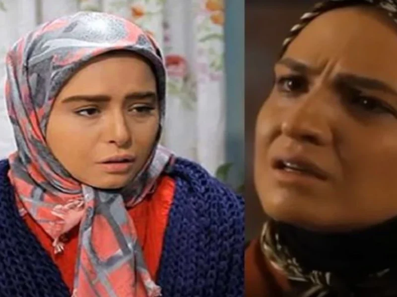 کیمیا و خواهر آرش در پشت صحنه سریال کیمیا