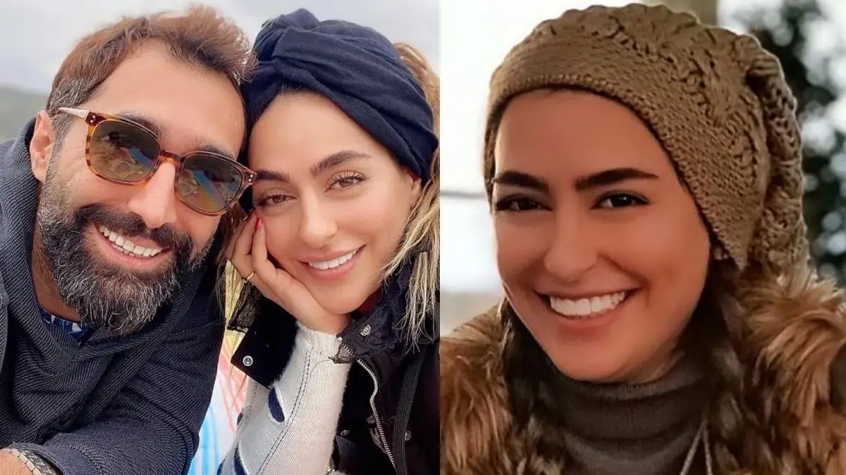 سمانه پاکدل و شوهرش با عکس های جورواجور