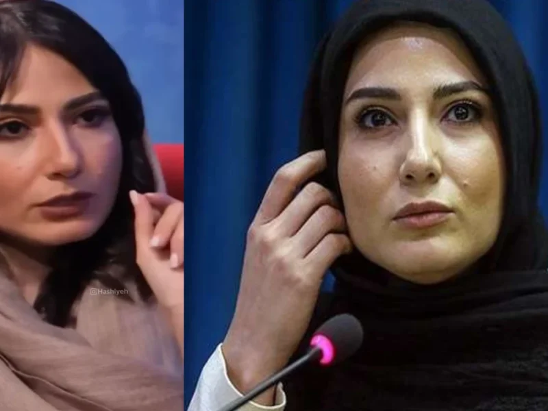 سمیرا حسن‌پور در مزرعه گندم