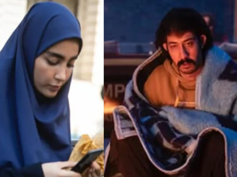 تصویر جدید سنا حسینی و بهرام افشاری در پشت صحنه «پایتخت7»