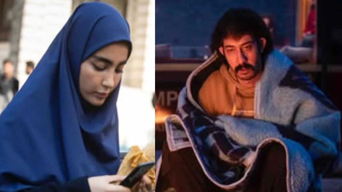 تصویر جدید سنا حسینی و بهرام افشاری در پشت صحنه «پایتخت7»