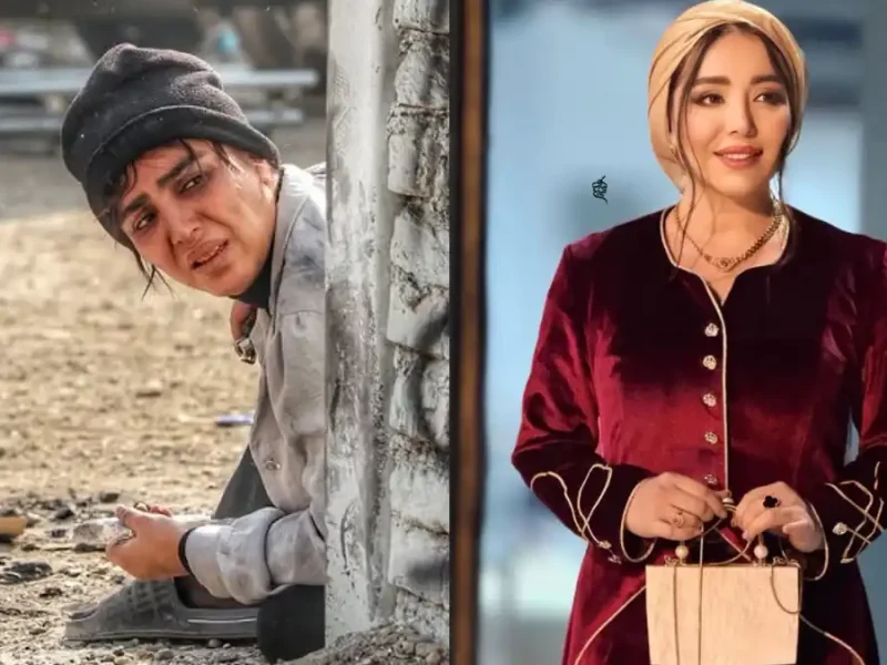 عکس شب یلدا 1404: استایل قرمز و یلدایی سپیده مرادپور در جشن حافظ