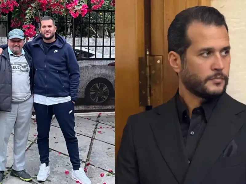 عکس زمستان ۱۴۰۴: استایل شیک سیاوش خیرابی در جشن کریسمس در فضای مجازی