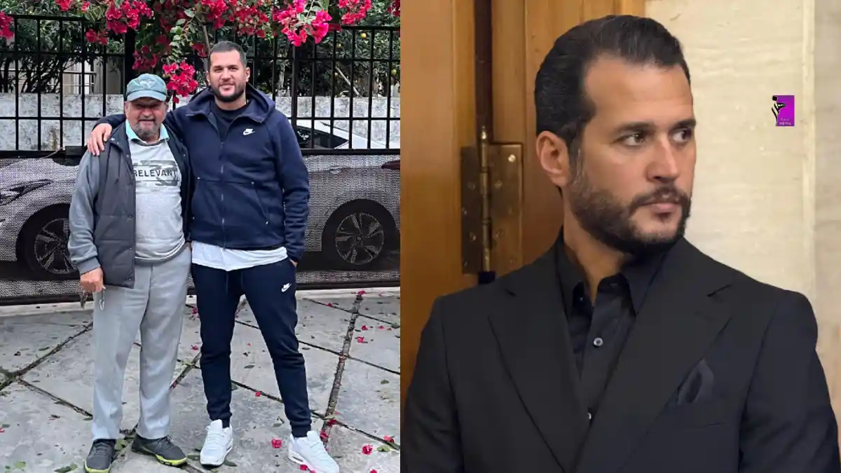 عکس زمستان ۱۴۰۴: استایل شیک سیاوش خیرابی در جشن کریسمس در فضای مجازی