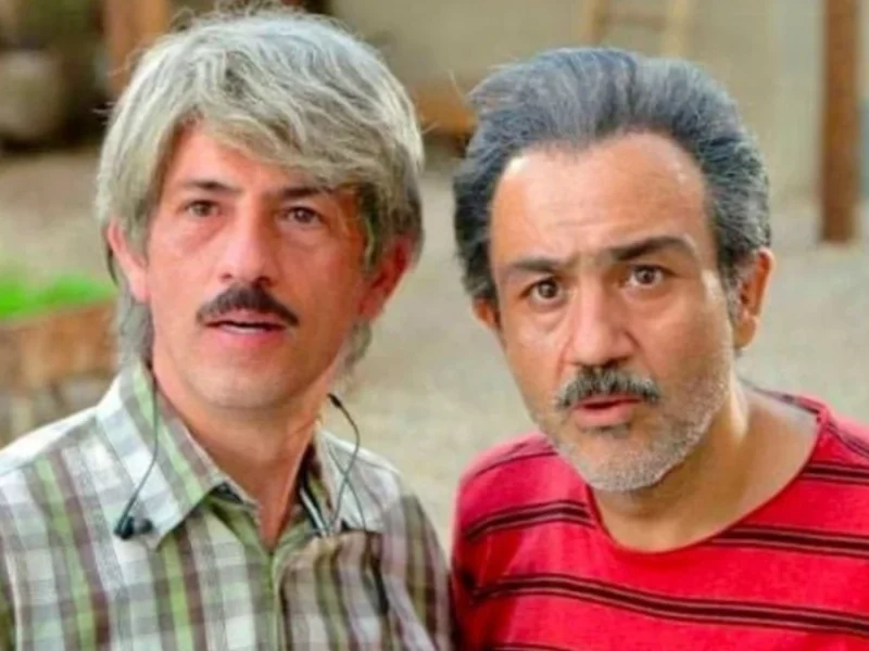 سیروس همتی بازیگر نیسان آبی و همسرش