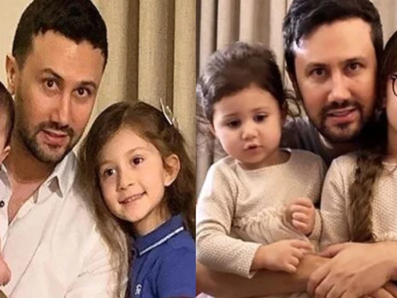 خاله بازی بامزه نبات و پناه دختران شاهرخ استخری در گوشه ای از خانه شان