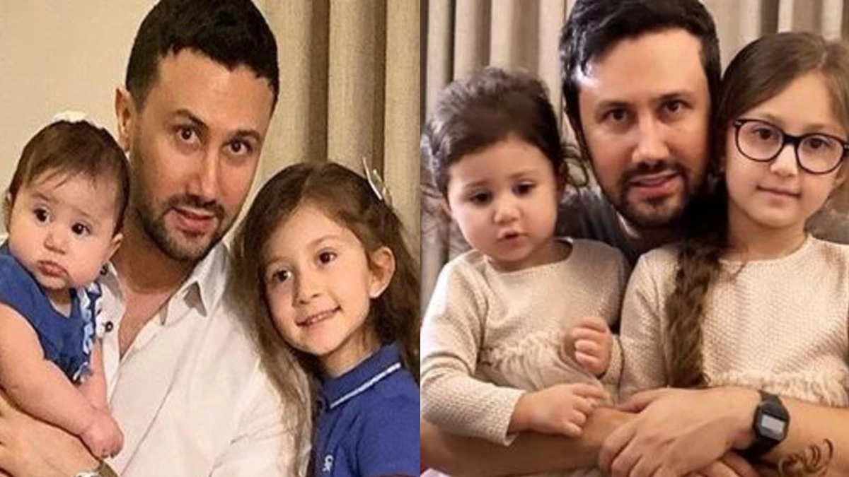 خاله بازی بامزه نبات و پناه دختران شاهرخ استخری در گوشه ای از خانه شان