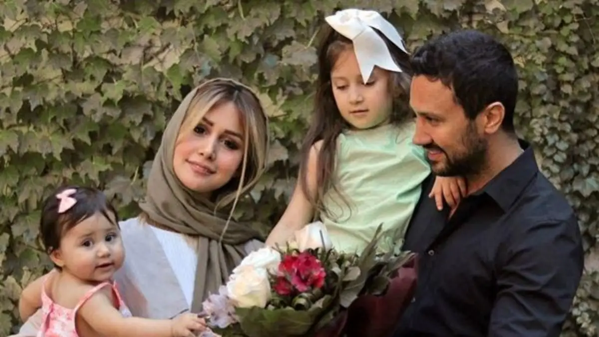 عکس شاهرخ استخری در کنار دختراناش در بلژیک
