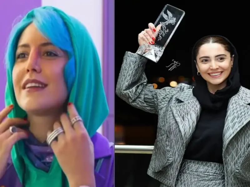 استایل و چهره جذاب "شبنم قربانی" بازیگر سال گربه زمان گرفتن سیمرغ