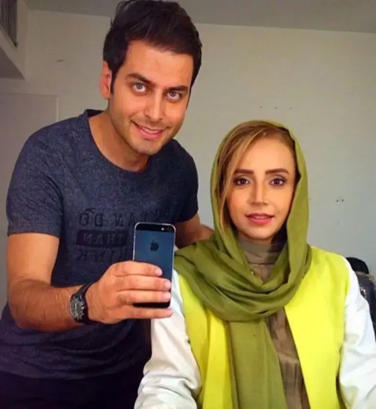 سفر در زمان| سلفی آرزو و محمدعلی در پشت صحنه سریال آنام شبنمقلیخانیواحمدپورخوش 1