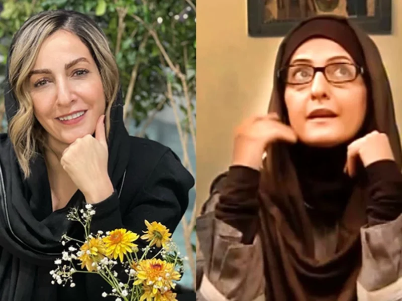 شقایق دهقان در آغوش پسرش نویان قاسم‌خانی