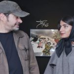 شهاب حسینی و فرزندانش در نمایشگاه عکس همسرش ساناز ارجمند