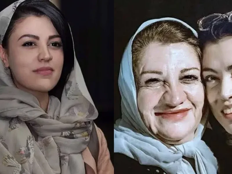 شیدا خلیق در کنار همسرش در مهمانی خصوصی