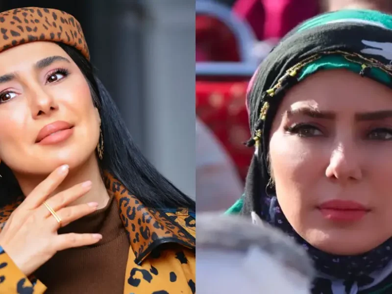 استایل پاییزه و پلنگی شیدا یوسفی بازیگر سریال نون خ در اکران فیلم سینمایی شاه نقش