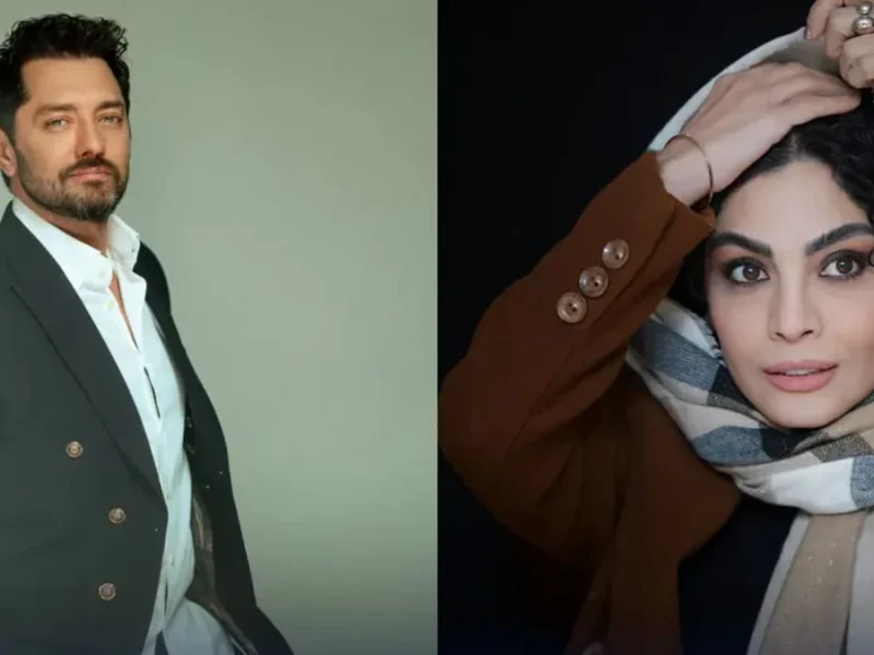 صحرا اسداللهی در باغ کتاب، بهرام رادان کنار کانگرو