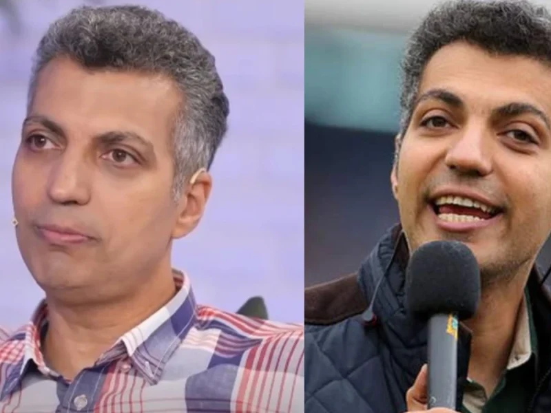 عادل فردوسی‌پور با موتور صورتی‌ در جزیره کیش