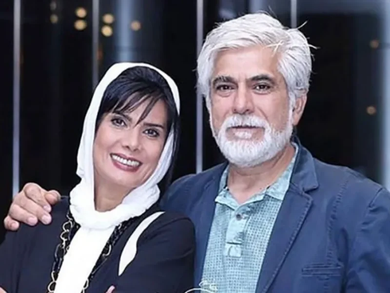 عاشقانه دوست داشتنی «عاطفه رضوی» و همسرش در پشت صحنه یک نمایش