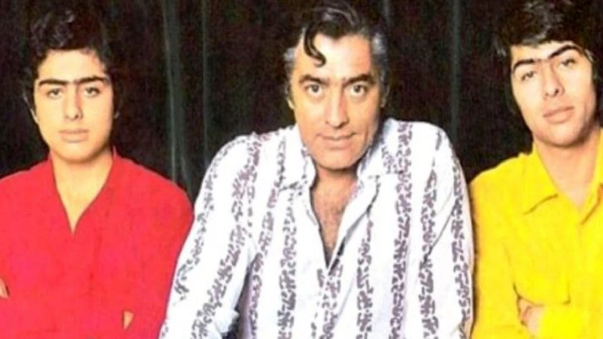 عارف و همسرش در سالگرد ازدواج فردین ومهری خمارلو سال 48