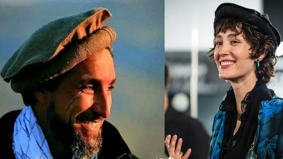 فرشته حسینی با کلاه پکول احمد شاه مسعود به کارلووی واری رفت