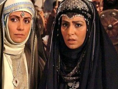 نگاه روز |چهره های واقعی «ناریه و عمره» در پشت صحنه سریال «مختارنامه» / سال 1390