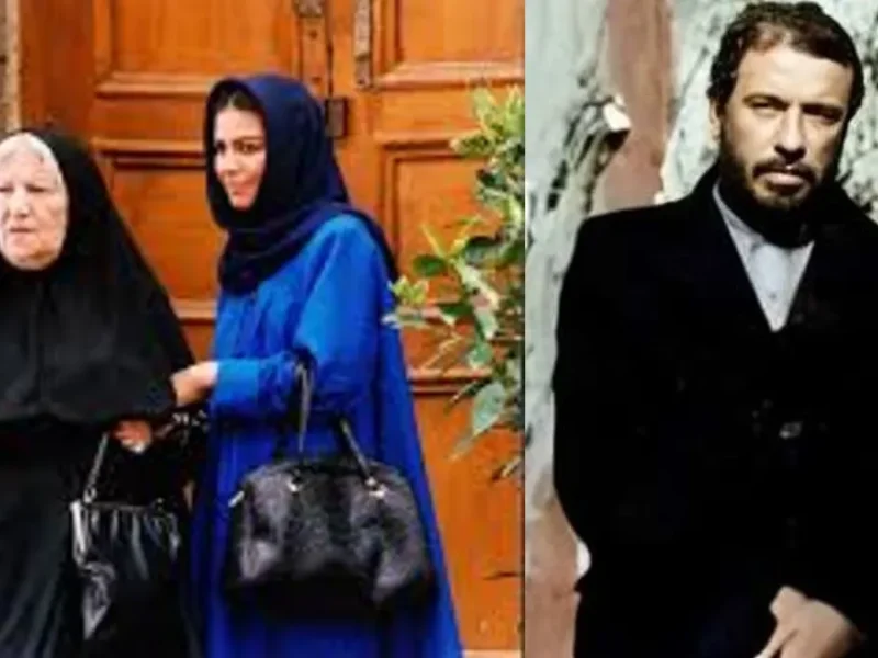 پشت صحنه فیلم مادر با حضور «محمود کلاری و علی حاتمی» سال 1368
