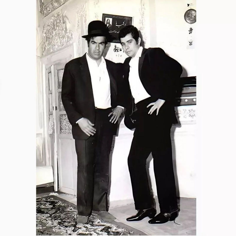 تصویر روز | داش مشتی «ناصر ملک مطیعی و بهروز وثوقی» در پشت صحنه قیصر فیلمقیصر