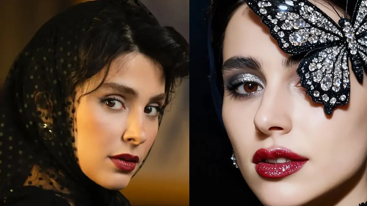 عکس لاله مرزبان با پروانه کریستالی ترند شد در فوتوشوت هوش مصنوعی