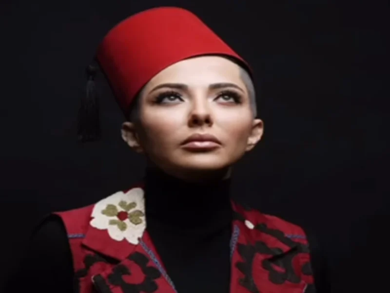چهره جنجالی و عجیب «ليلا اوتادی» باز هم با پوشش و استایلی خاص