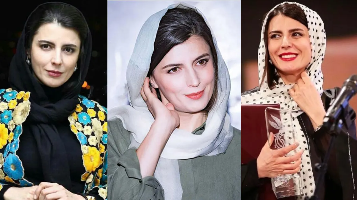 لیلا حاتمی و همسرش علی مصفا در کنار فرزندانشان