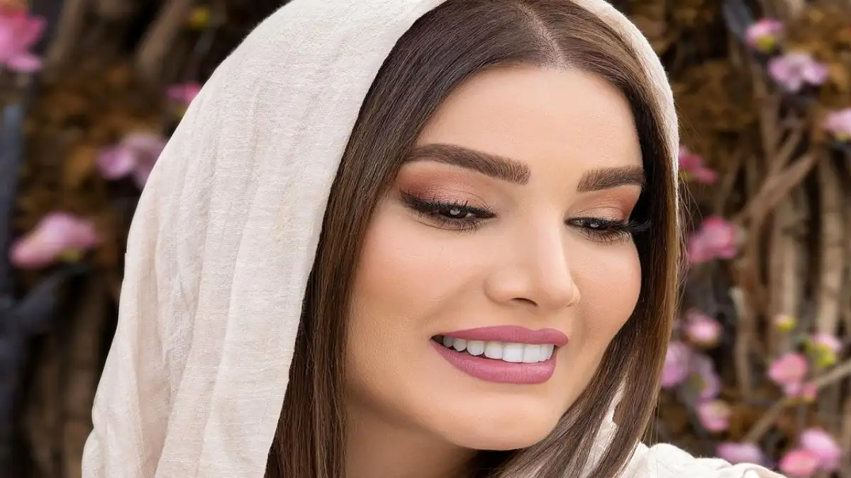 عکس «متین ستوده» خاتون در اتاق گریم سریال مهیار عیار