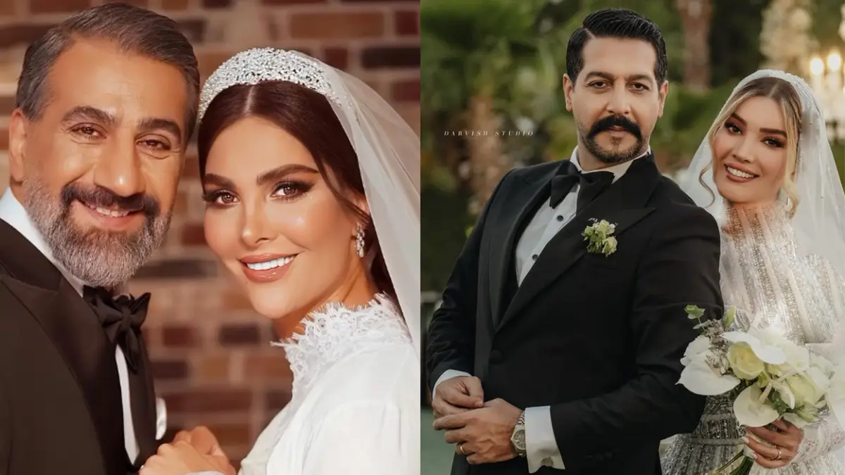 عکس همسر محمد نادری و متین ستوده کدام عروس جذاب تر است؟!