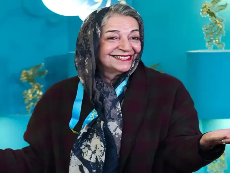 پرویز فنی‌زاده و مرضیه برومند در پشت صحنه سریال سلطان صاحبقران سال 54