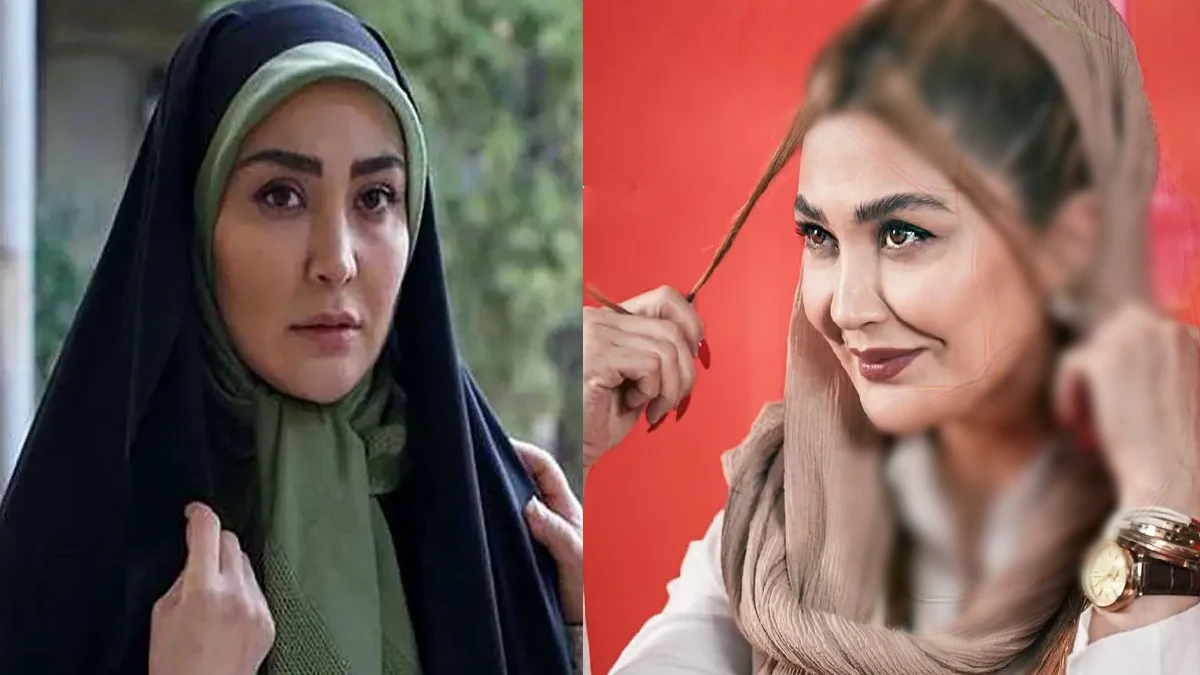 پوشش خاص «مریم معصومی» در یک کتابفروشی