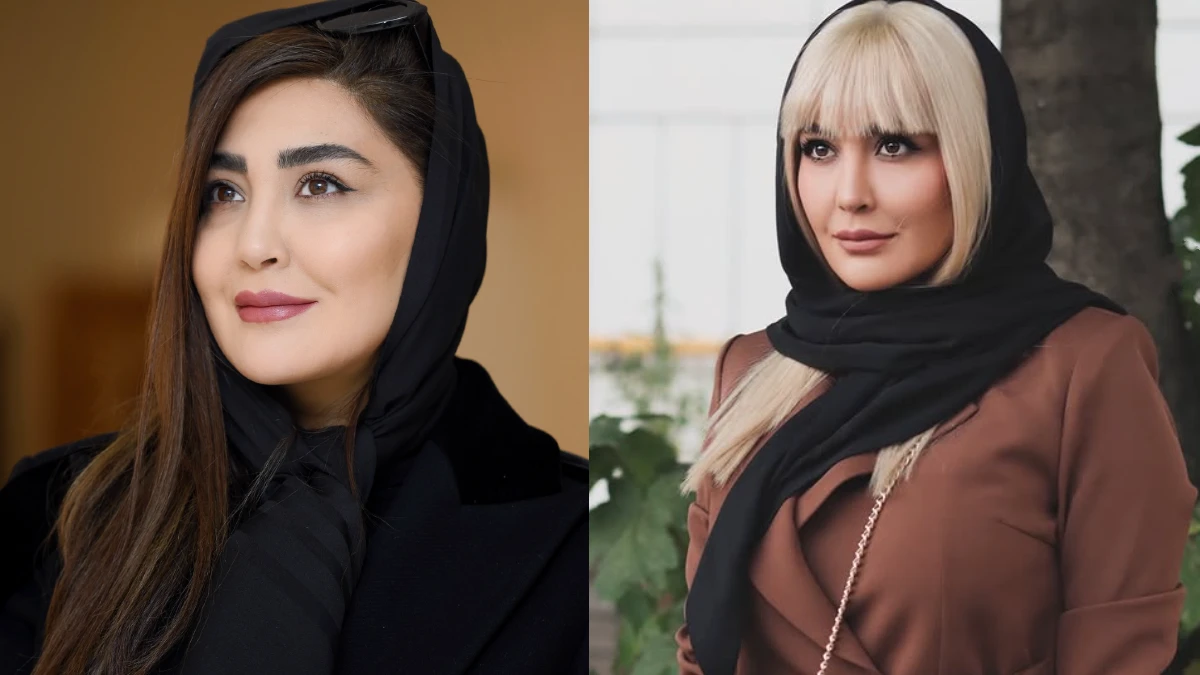 نقاشی ایرانی و سنتی از چهره مریم معصومی