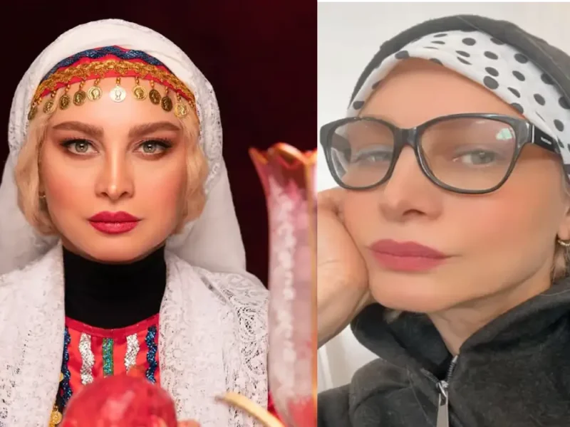 تغییر چهره خاص «مریم کاویانی» با پوشش و گریم سنتی