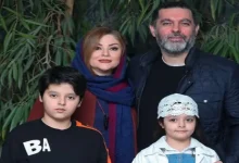 تیپ و استایل شیک "مصطفی کیایی" در کنار خانواده در جشنواره فیلم فجر