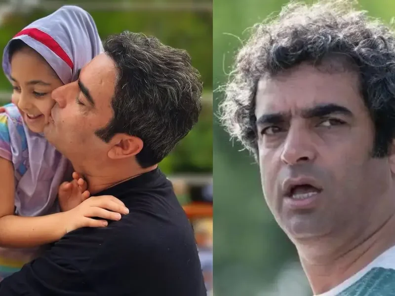 عکس‌های عاشقانه منوچهر هادی و دخترش در آخرین روز مدرسه