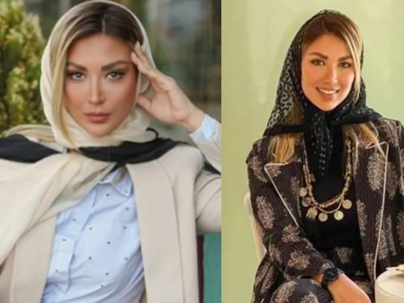 مینا مختاری تابلوی دیواری خاص و گلدان سفالی جذاب در خانه‌اش