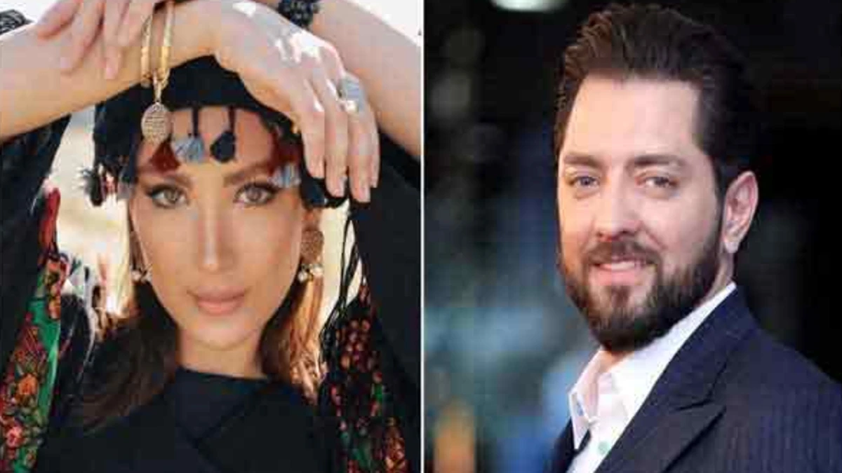 خال کوبی دست مینا مختاری همسر بهرام رادان به سبک زنان بندری