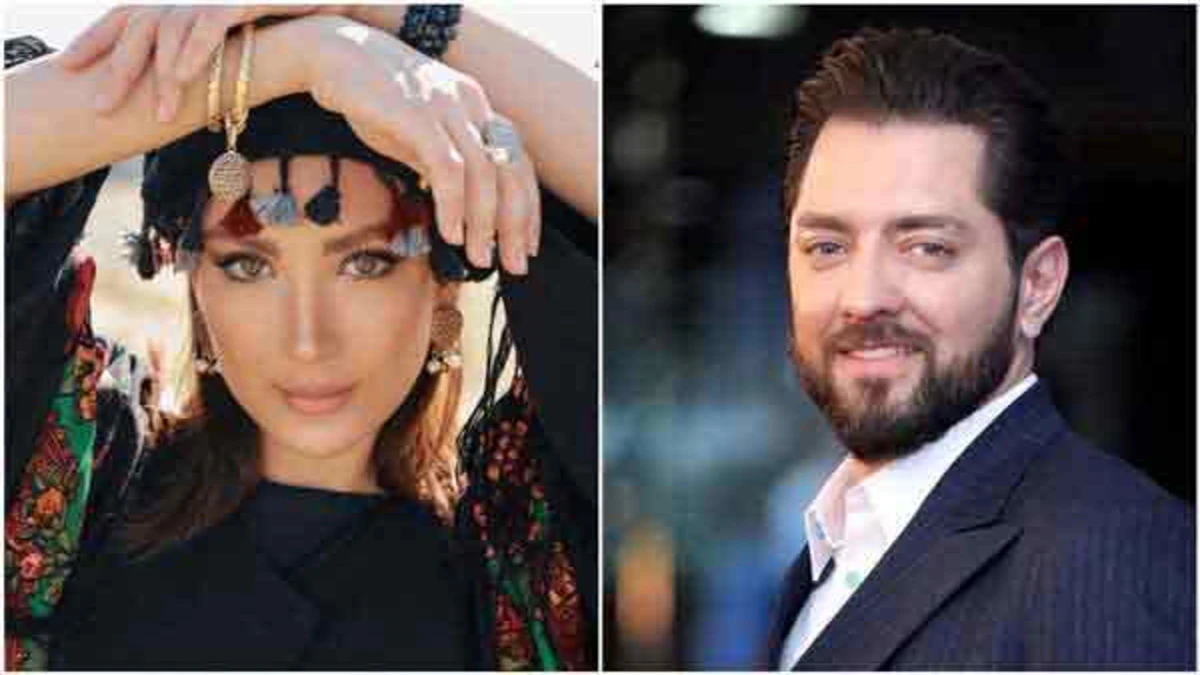 خال کوبی دست مینا مختاری همسر بهرام رادان به سبک زنان بندری