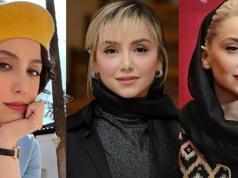 نازنین بیاتی با لباس عروسکی پر بازدید شد