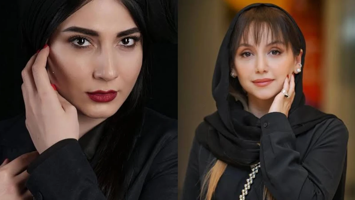 نازنین بیاتی و سمیرا حسن پور در نمایشگاه