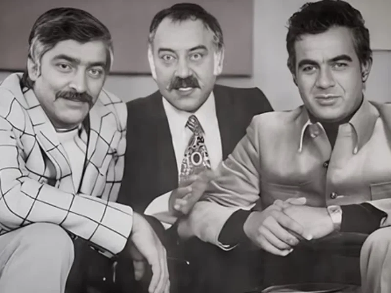 نمایی از فیلم عسل تلخ «ناصر ملک‌مطیعی و رضا عبدی» سال 1340