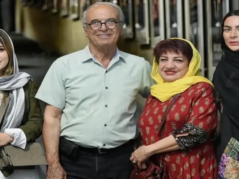 استایل جذاب «ناهید مسلمی و غلامرضا نیکخواه» در کنار دخترانشون
