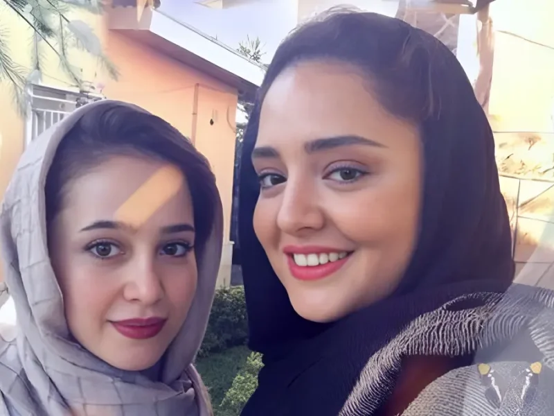 عکس آبمیوه خوردن نرگس محمدی و الناز حبیبی در یک لیوان سوژه شد